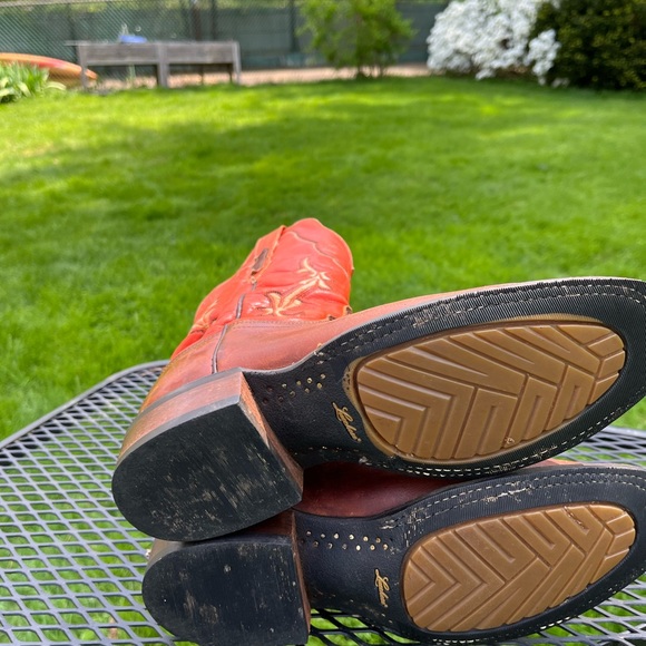 LUCCHESE 2000 Women’s Antique Brown Boots Size 7 1/2B - Picture 7 of 11